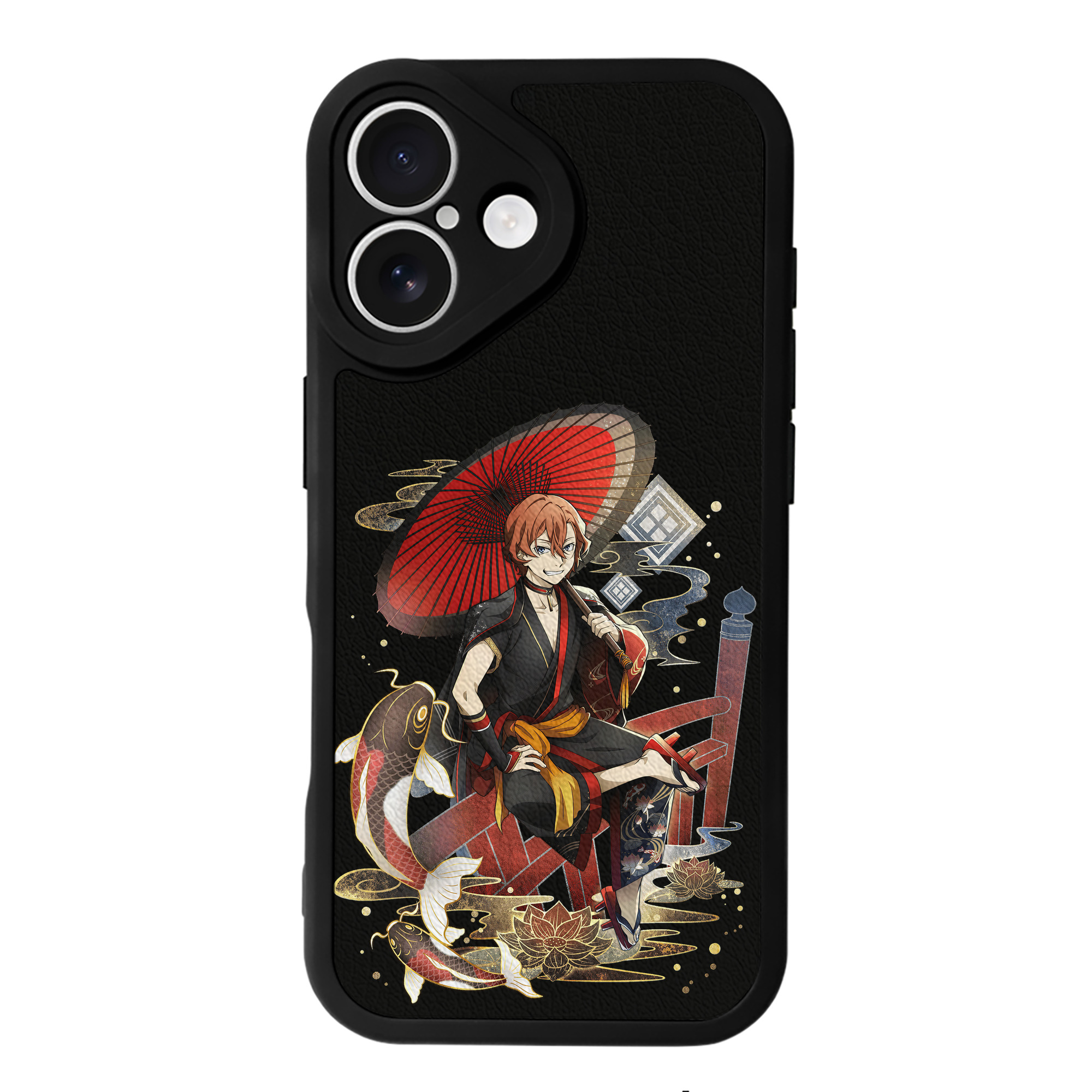 （画像用） 文豪ストレイドッグス Bungo Stray Dogs 【iPhone 16シリーズ対応】シリコンスマホケース（レザー調） 材質：シリコン
